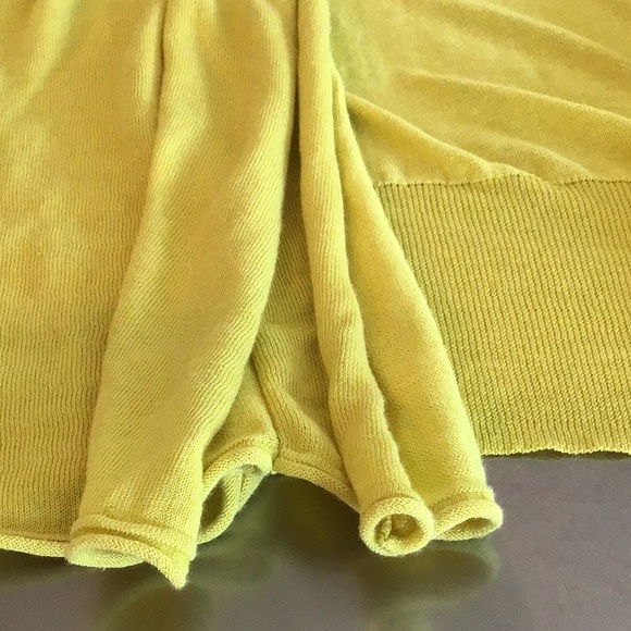 Nic&Zoe shrug/bolero. Citrus (lemon-lime) color. Medium - Picture 3 of 7